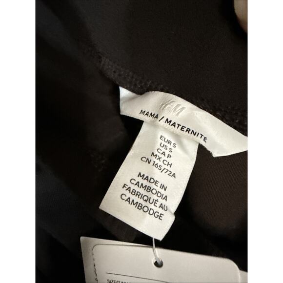 H&M Maternity Wide Leg Pants, Brown, Small - Picture 3 of 5